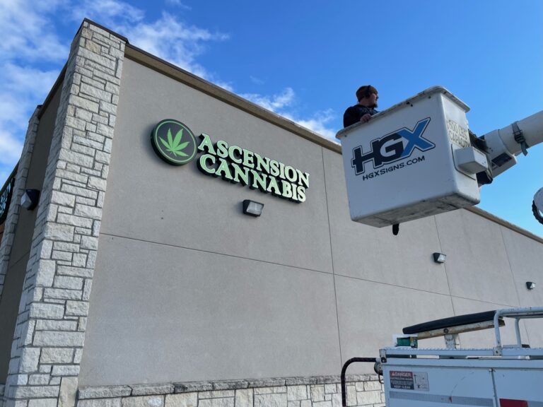 Ascension Cannabis LED Building Sign