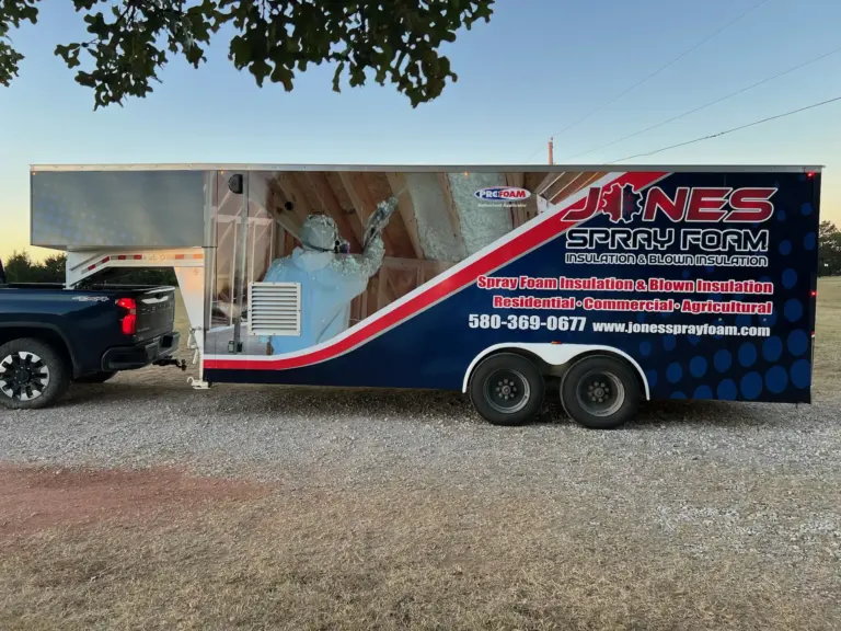 Jones Spray Foam Trailer Wrap