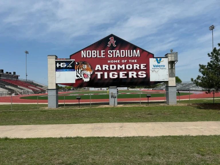 Scoreboard Wrap at Noble Stadium: Elevating Game Day for Ardmore Tigers
