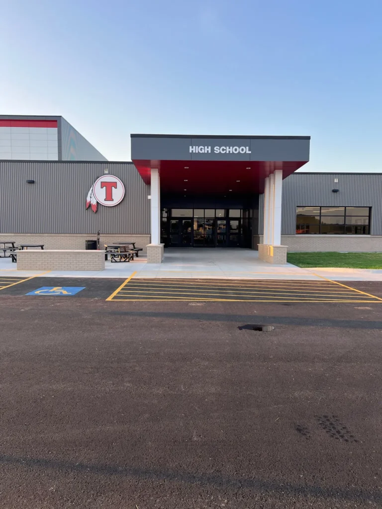 Exterior School Signage for Tishomingo High School: A Strong Visual Identity