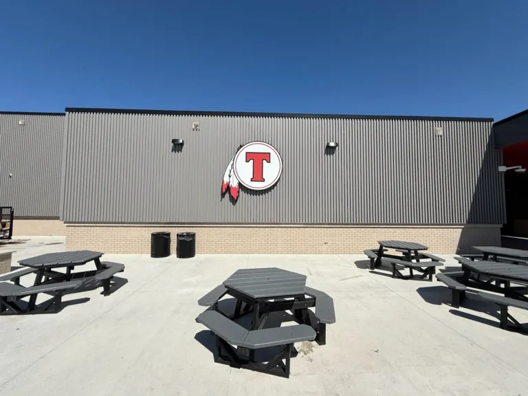 Tishomingo High School Cabinet Sign: Bold Identity for the Home of the Indians