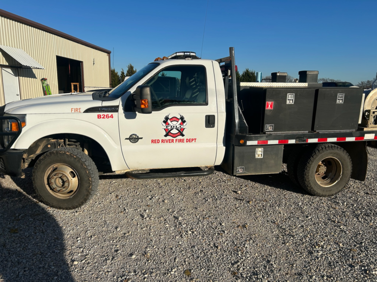 Red River Fire Dept Gets New Decals for Their Brush Truck